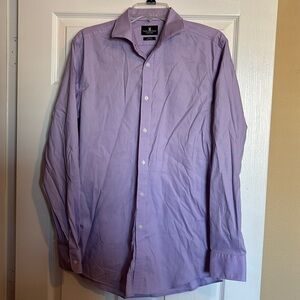 Psycho Bunny men’s purple long sleeve button down shirt size 15.5